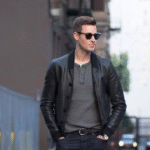 Men styling casual jackets with T-shirts, jeans, chinos, sneakers, and boots for comfortable everyday outfit ideas.